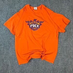 Gildan Phoenix Suns Bud Light Party Zone Orange Graphic T-Shirt Mens Large PHX